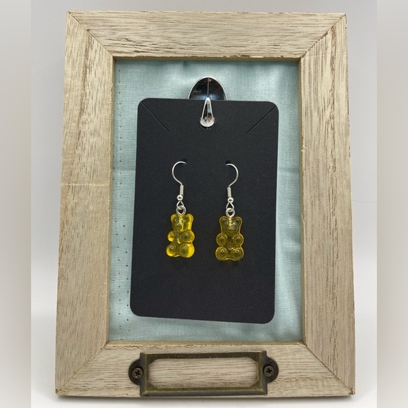 Jewelry - 3 for $20 Bright Clear Yellow Gummy Bears Dangle Earrings “You Pick 3”